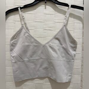 White Adjustable Strap Crop Top